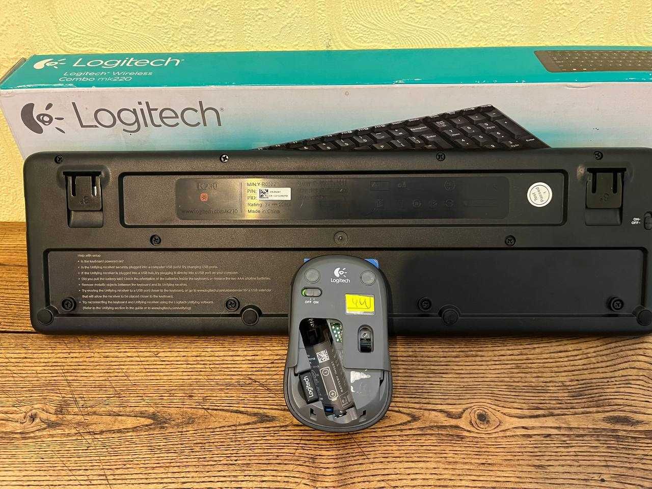 Бездротова клавіатура Logitech K230 миша M235 unifying комплект