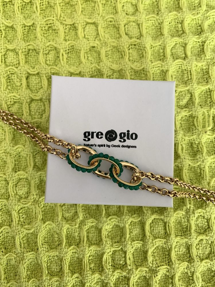 Pulseira prata dourada GREGIO
