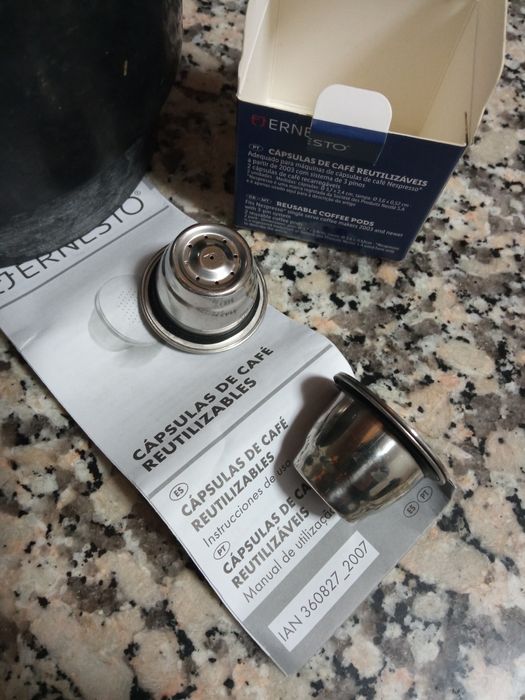 Cápsula café reutilizável inox nova