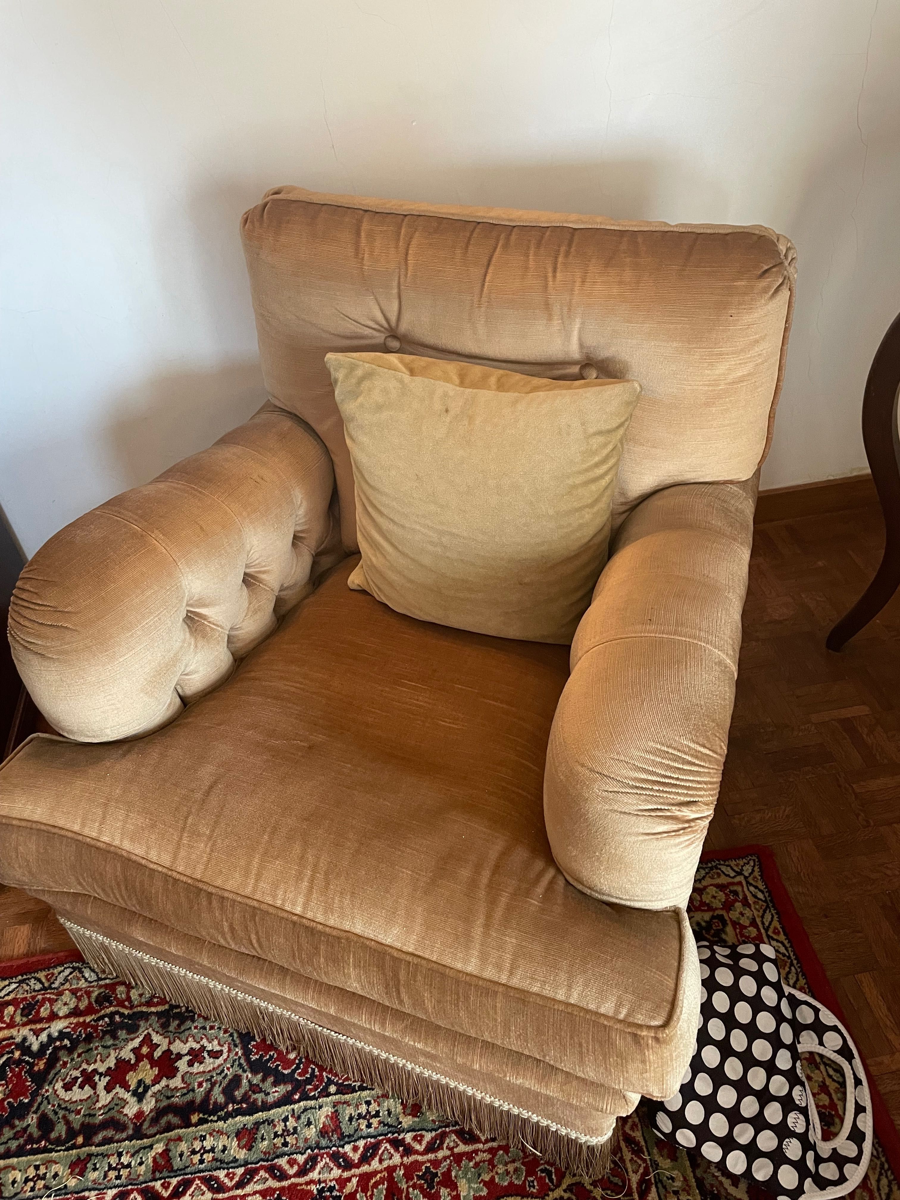 Sofa vintage e 2 poltronas (muito bom estado)