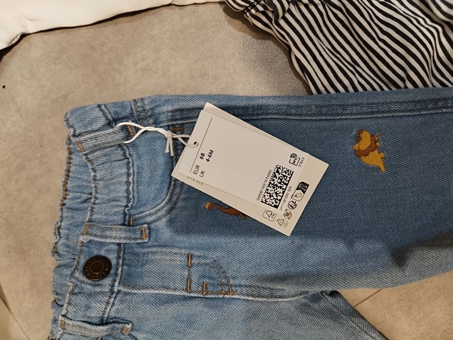 H&M mix ubrań body, leginsy, t-shirt, bluzy. 68-74