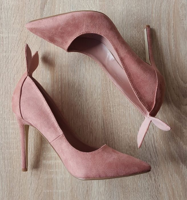 Nowe buty szpilki 40 uszka uszy króliki króliczki brudny róż różowe wy