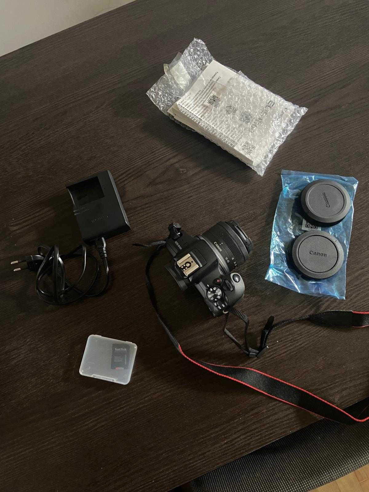 Canon EOS R100 + Lente + Cartão Memória – Kit Completo