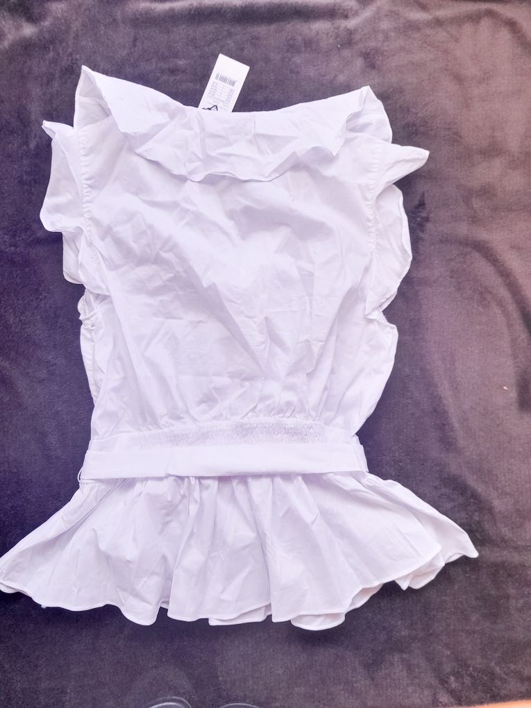 Neo Noir top Bluzka z falbanami Joseline Poplin Top