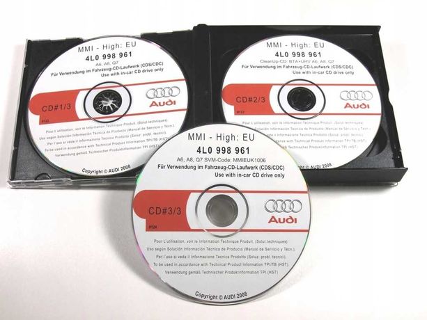 AUDI MMI 2G SOFT 5570 Płyta CD Aktualizacja Bootloader PL Menu
