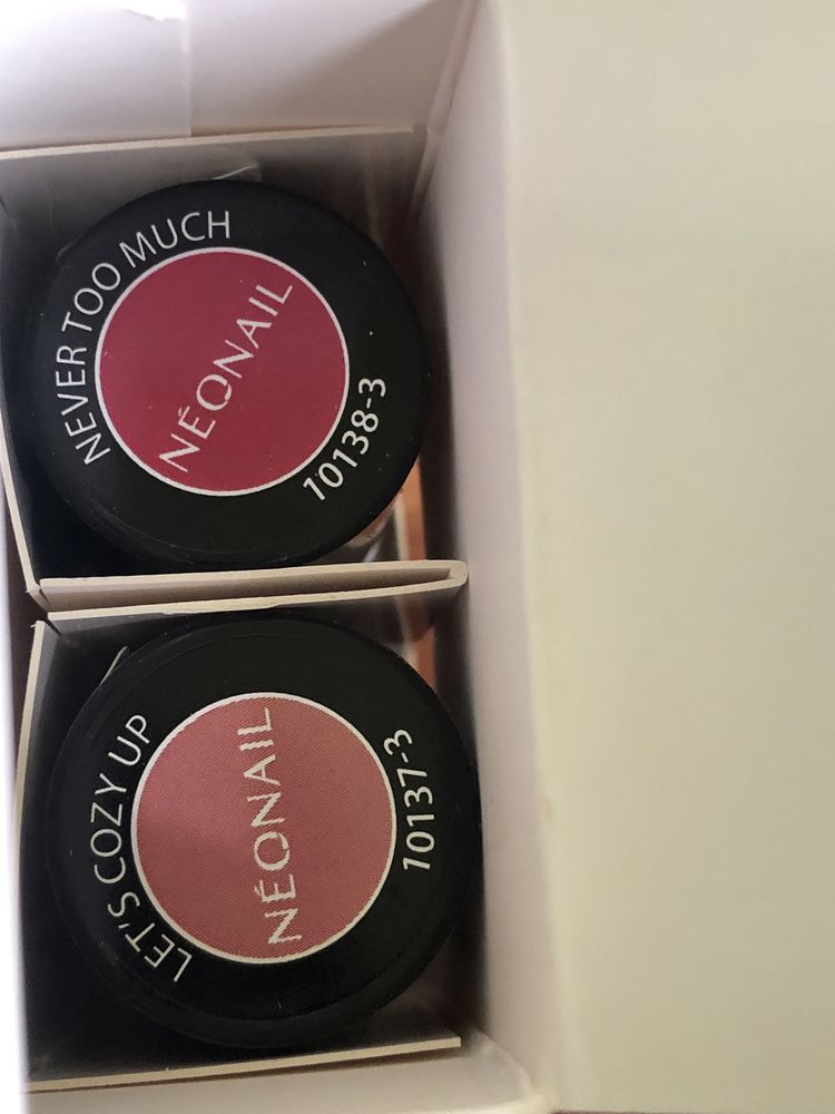 Neonail color set zestaw 2 lakierów hybrydowych różowy malinowy