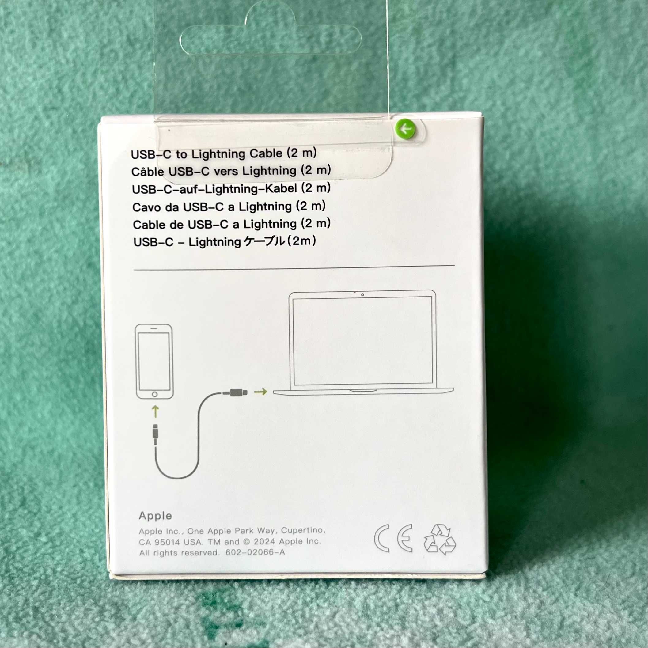 Apple cabo USB-C / Lightning   ( 2 m )