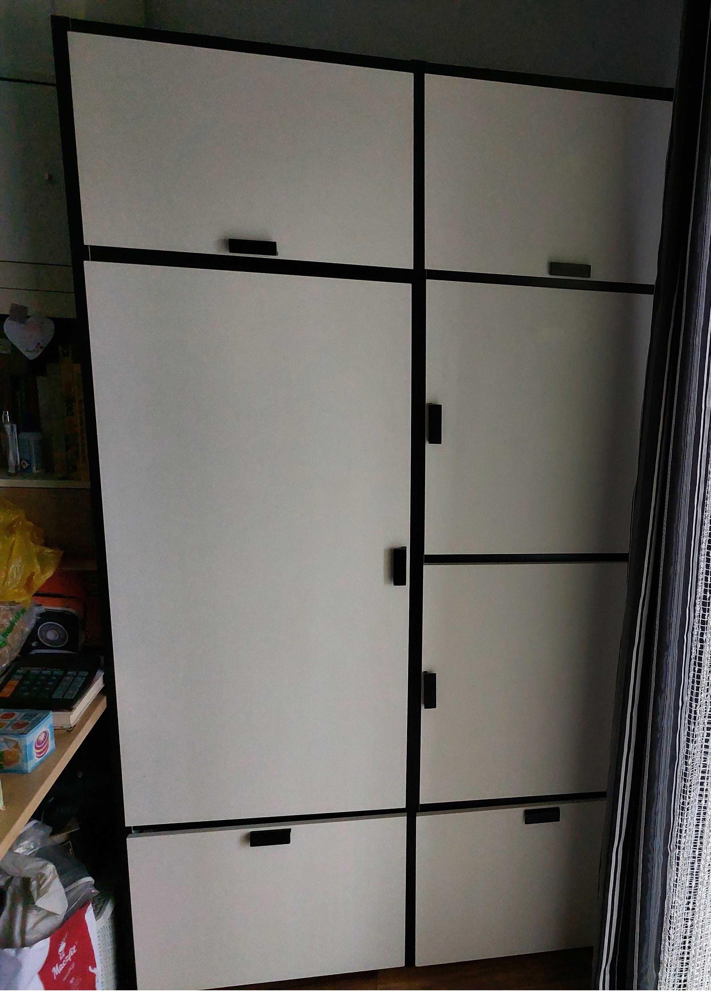 Szafa z 2 szufladami, Ikea Visthus, 2 m x 1.20 m x 57 cm, wolnostojąca