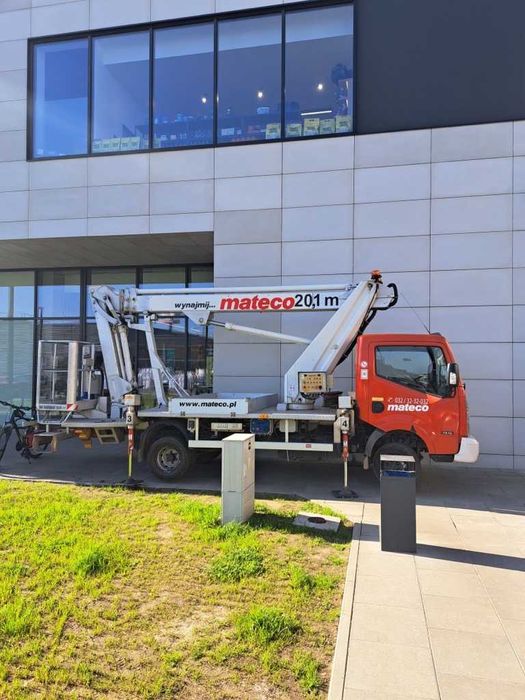Wynajem, Podnośnik koszowy, Zwyżka, 20M, Multitel, Warszawa