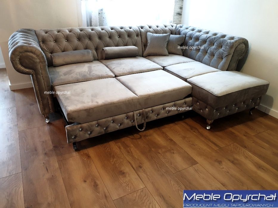 PRODUCENT!! naroznik chesterfield, glamour kryształy pinezki NR.6