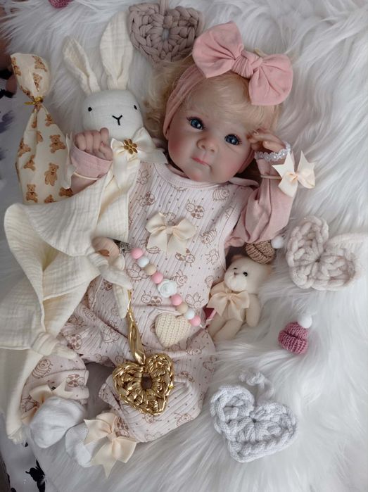 Lalka w typie reborn z wyprawką prezent lala miękki brzuszek