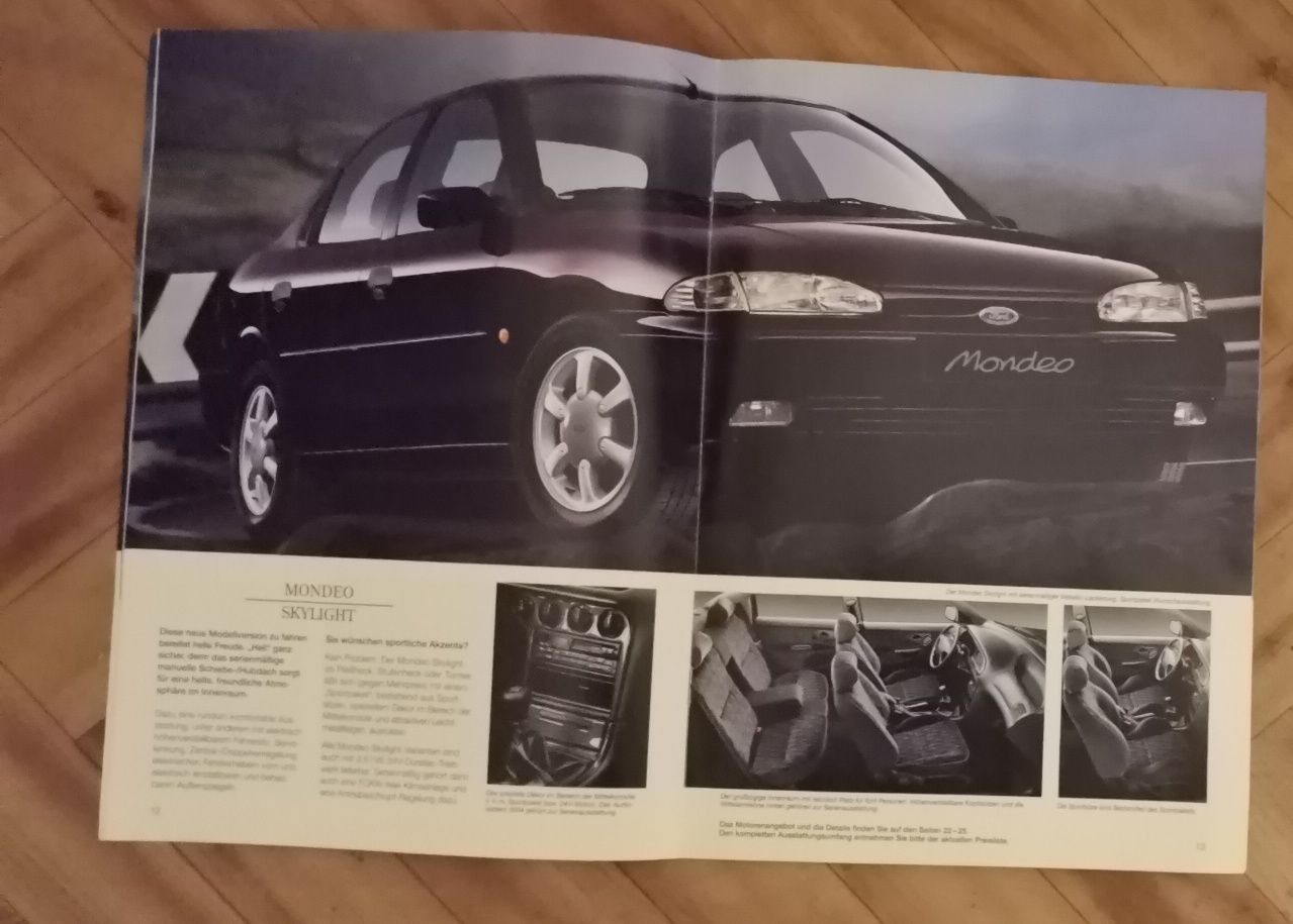 Ford Mondeo katalog prospekt w języku niemieckim motoryzacja