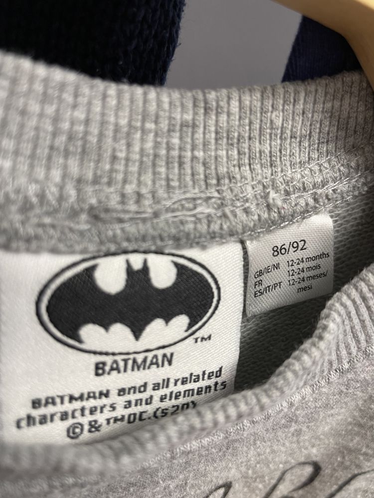 Komplet: sweter, spodnie i bluza Batman, r. 86/92