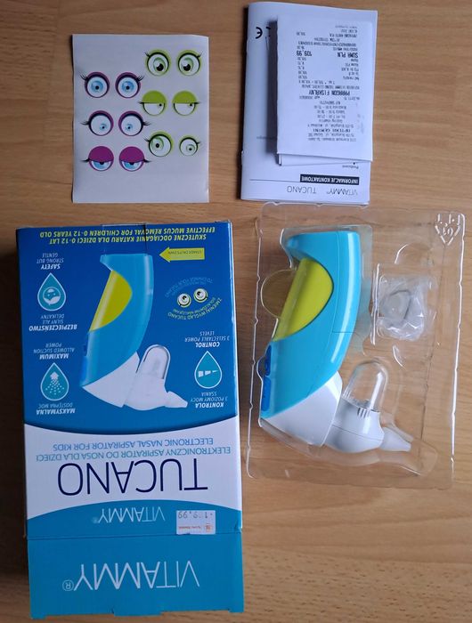 Aspirator Do Nosa Elektryczny VITAMMY TUCANO Na gwarancji