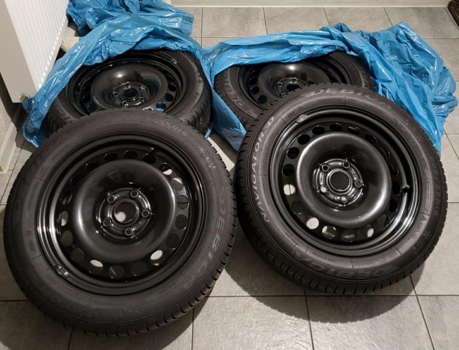vw felgi stalowe 16 et33 + opony wielosezonowe Dębica 205/55 r16