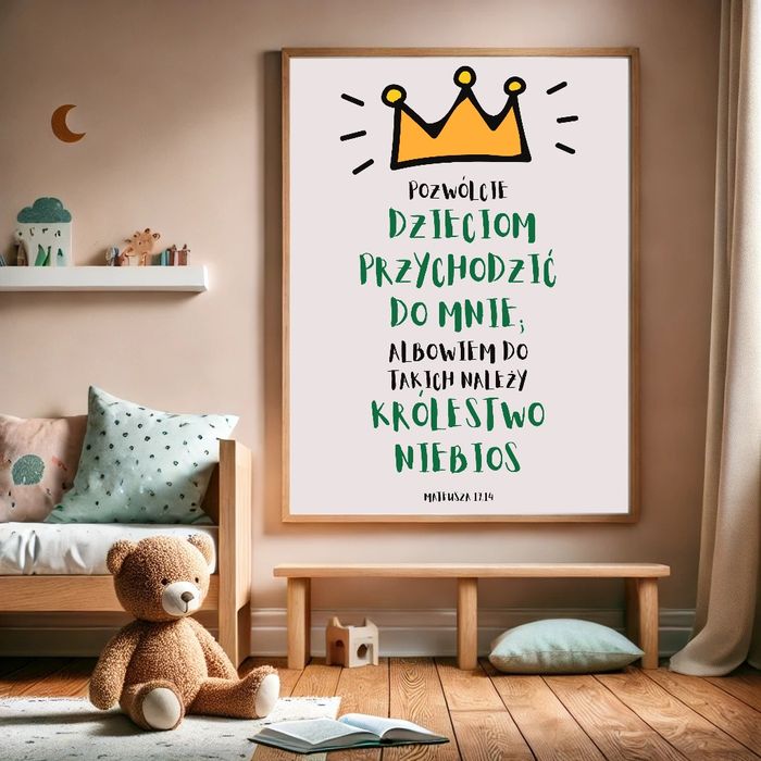 Plakat chrześcijański dla dzieci – format A4