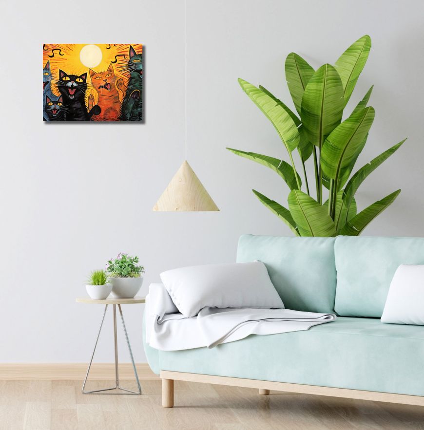 Obraz 40x30cm Kocie Koncertowanie