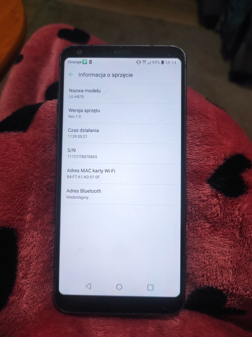Telefon LG G6 do negocjacji.