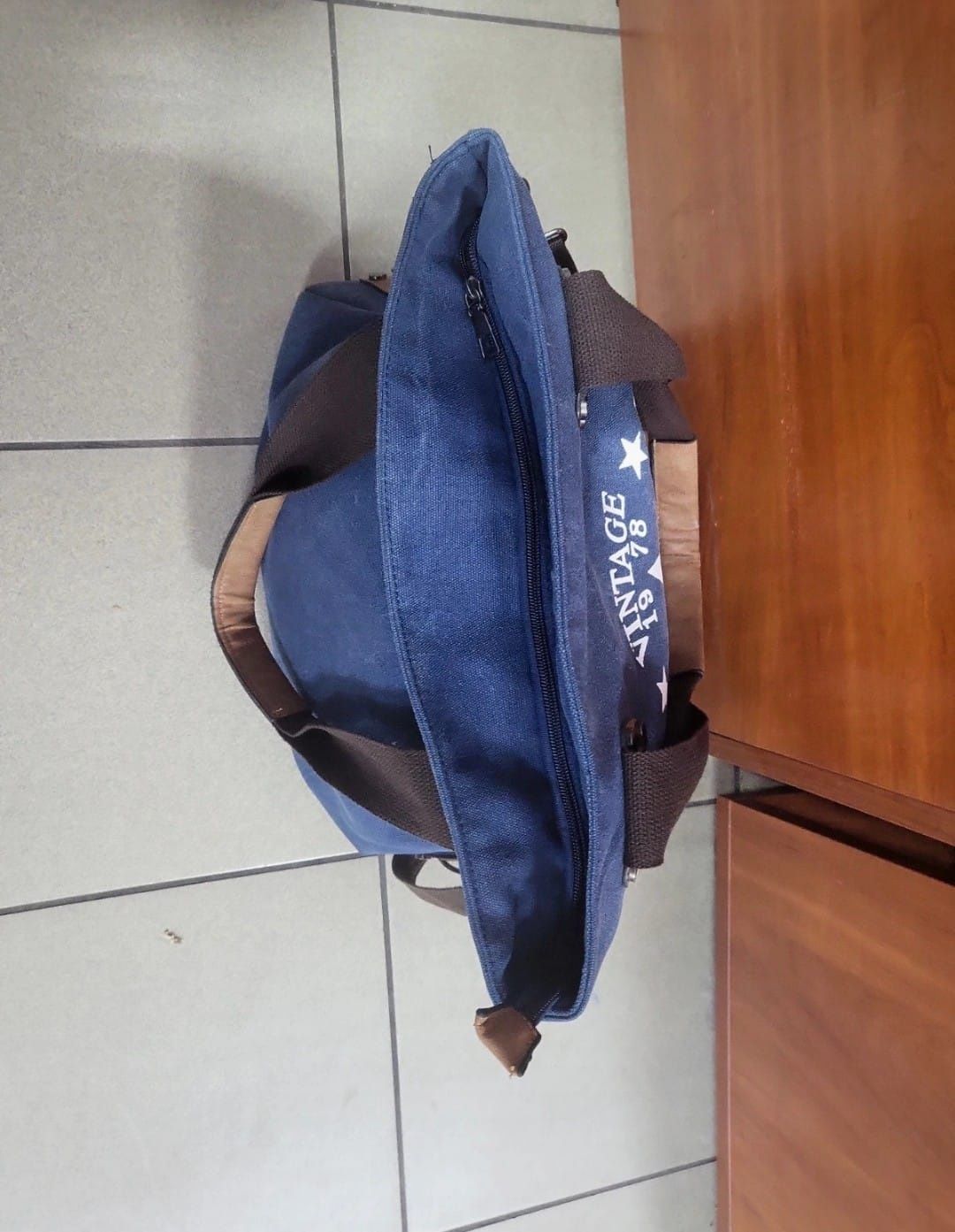 Torebka damska shopper niebieska