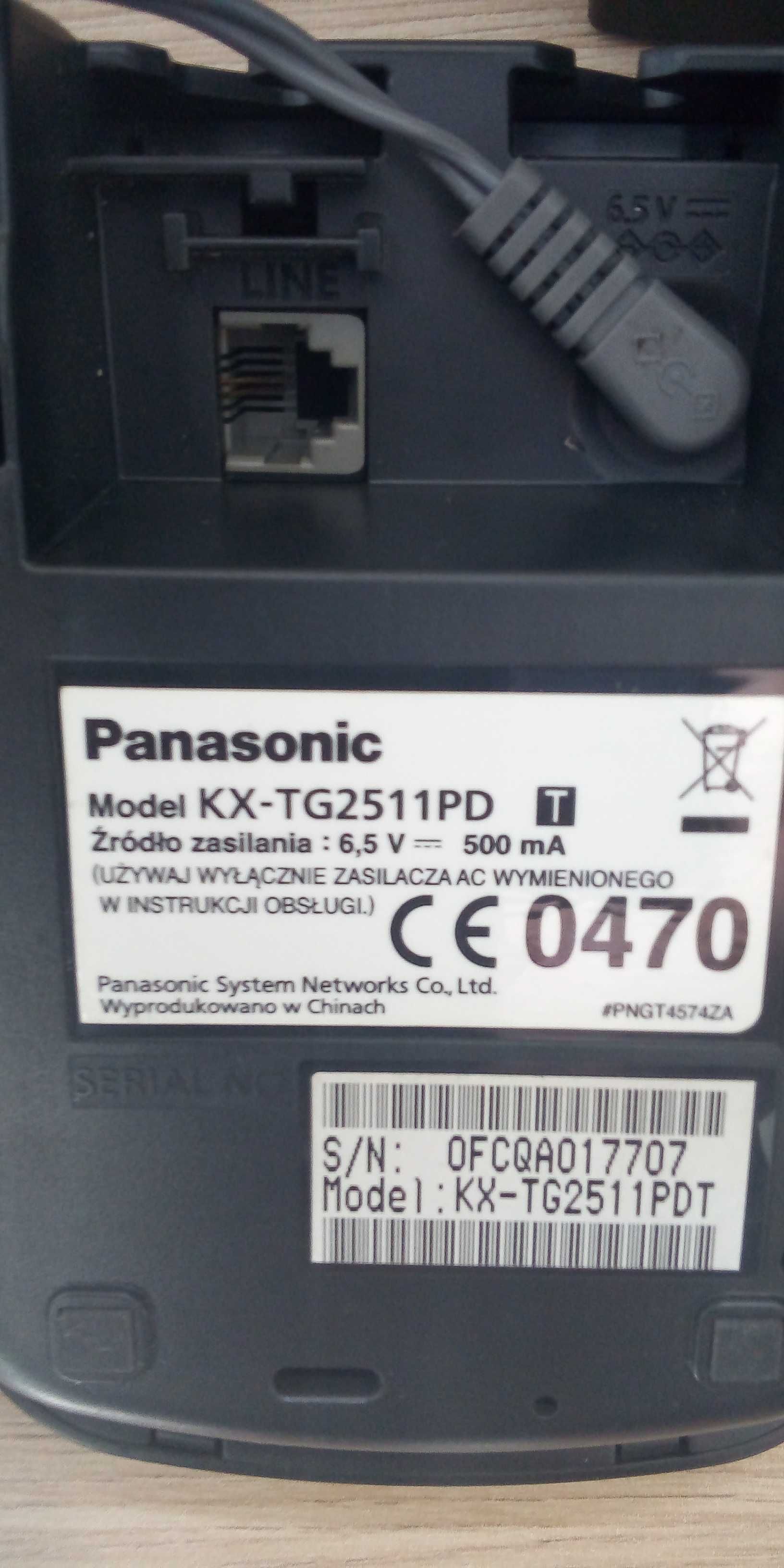 Telefon stacjonarny bezprzewodowy Panasonic