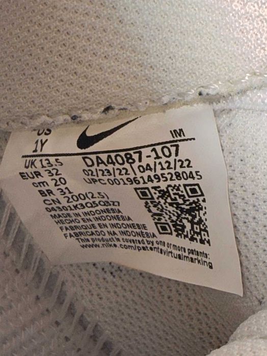 Шкіряні кеди nike blazer mid '77, оригінал, р-р 32, уст 21 см