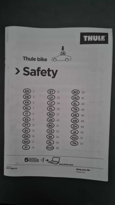 Suporte de bicicleta Thule Proride 591