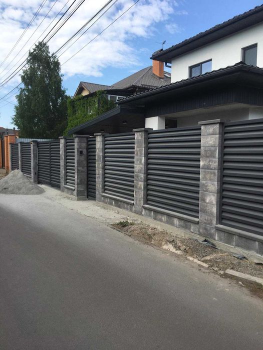 Блоки и крышки на забор, на паркан, на колонны, на столбы 400мм, 500мм