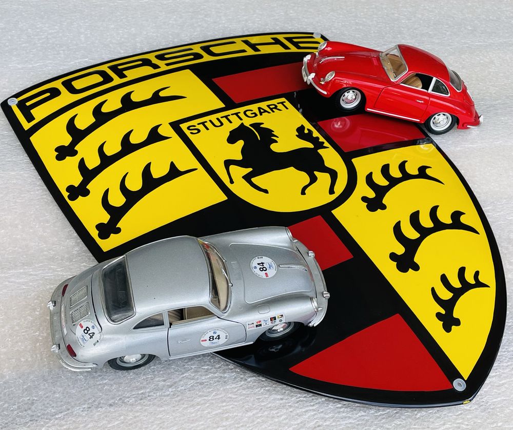 PORSCHE placa esmaltada 45x36cm
