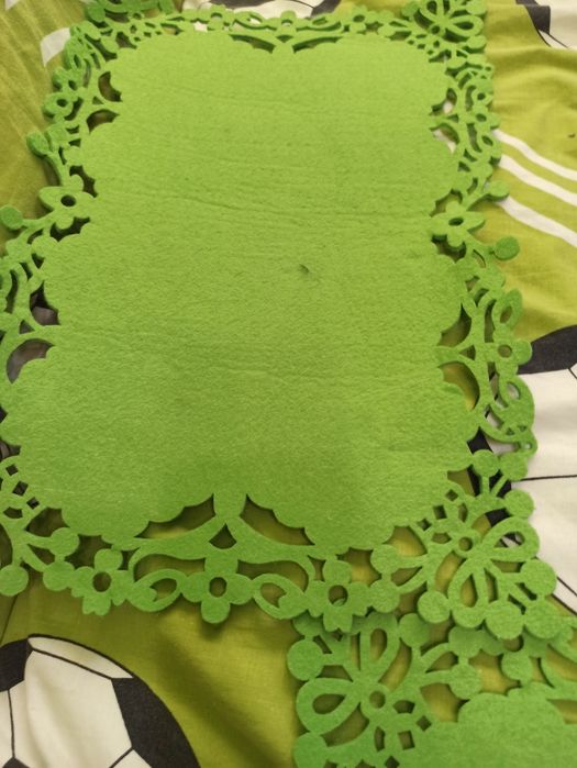 Zielone podkładki na stół