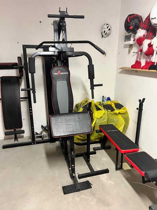 Atlas  z obciążeniem + ławka + dodatki