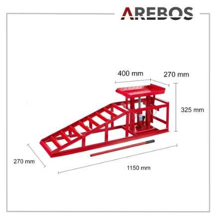 Rampa samochodowa | Podnośnik hydrauliczny | 2 tony |
