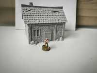 Opuszczony wiejski domek RPG Diorama