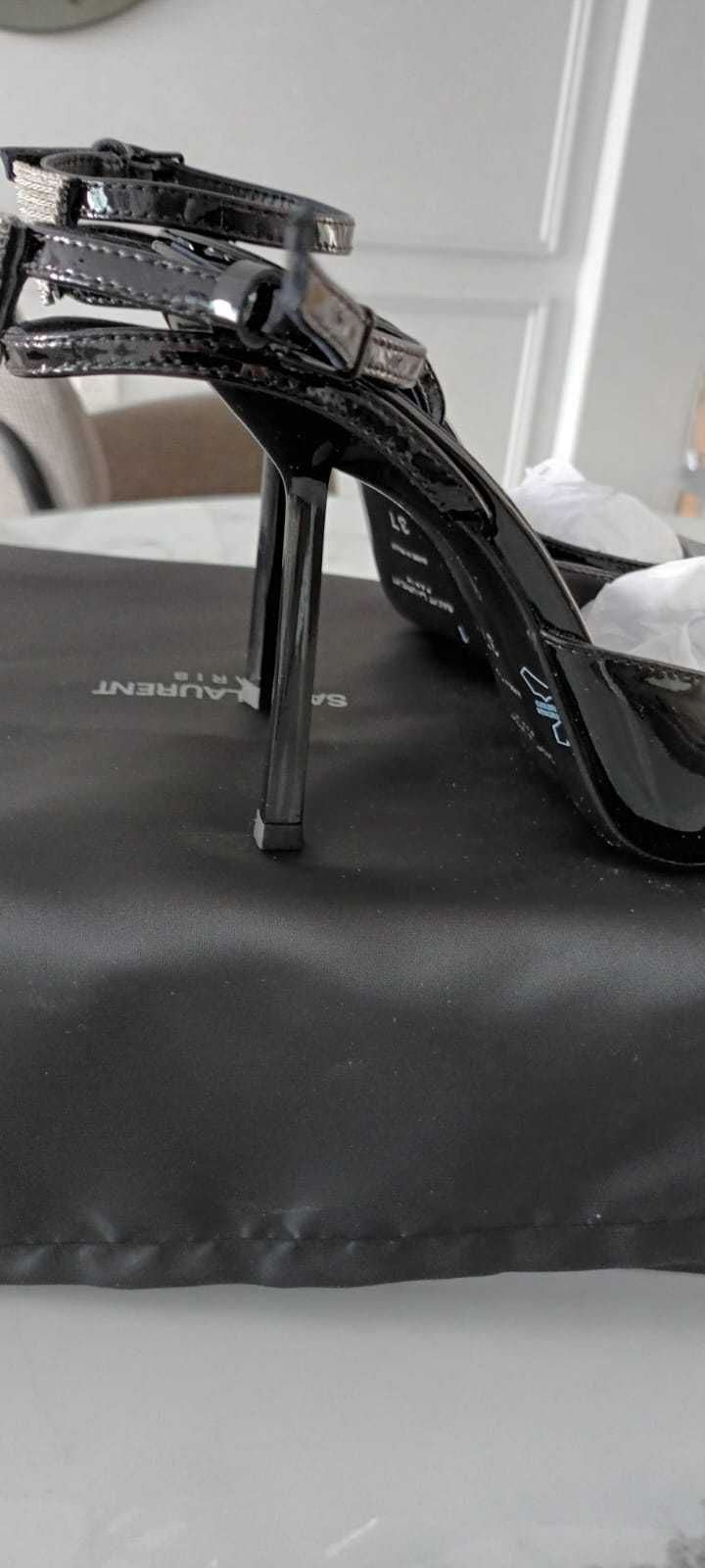 YSL Yves Saint Laurent  Anouk buty z kryształkami R. 37