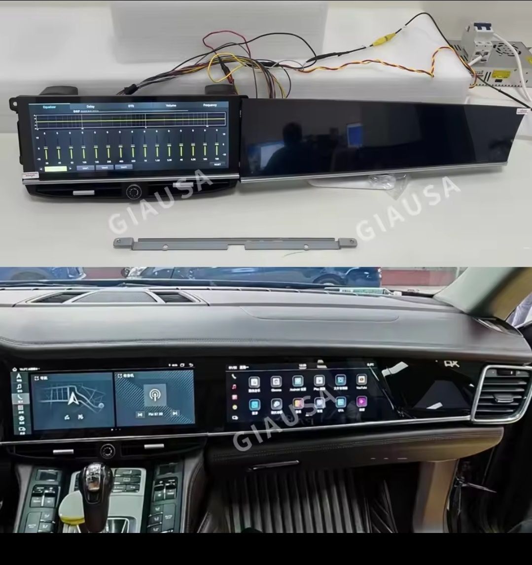 Rádio Porsche Panamera 10-16 Android 13 Duplo ecrã (Novo)