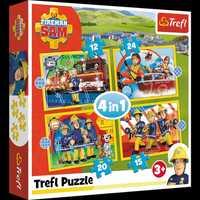 Puzzle 4w1 Pomocny Strażak Sam Trefl