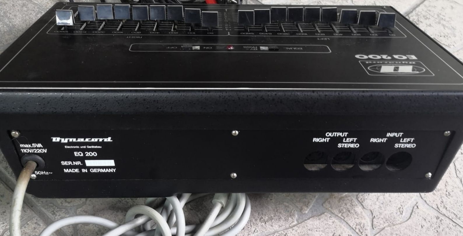 Dynacord equalizer eq200 graficzny
