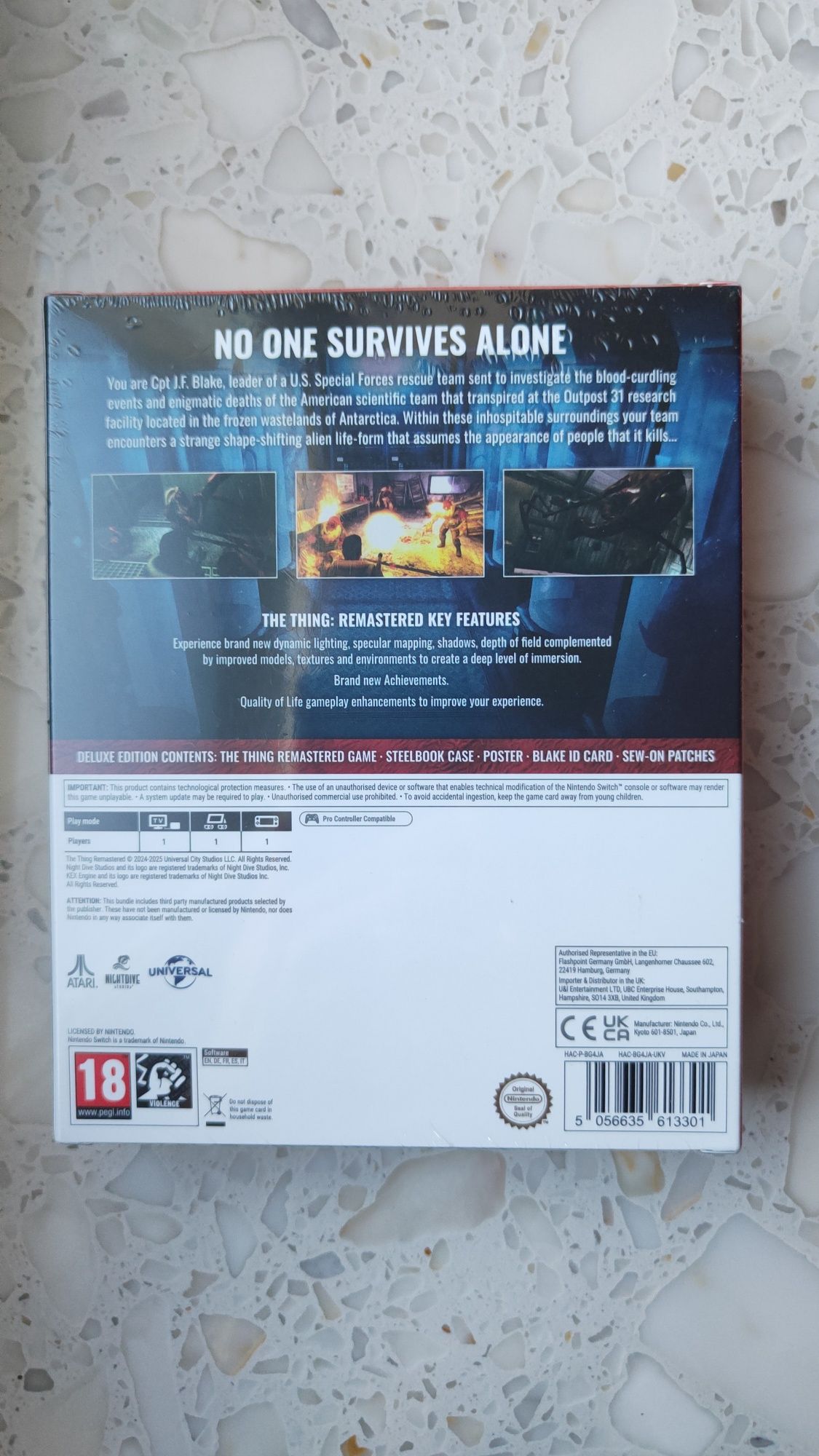 Nowa w folii gra The Thing: Remastered Deluxe Edition Nintendo Switch