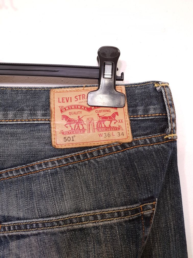 Spodnie jeansowe Levis 501 W36 34 XL