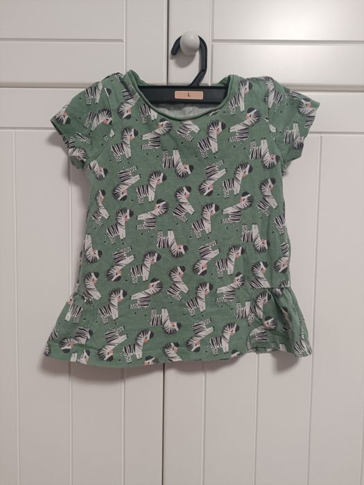 Zielona bluzka w zebry George r. 104-110 (4-5 lat)