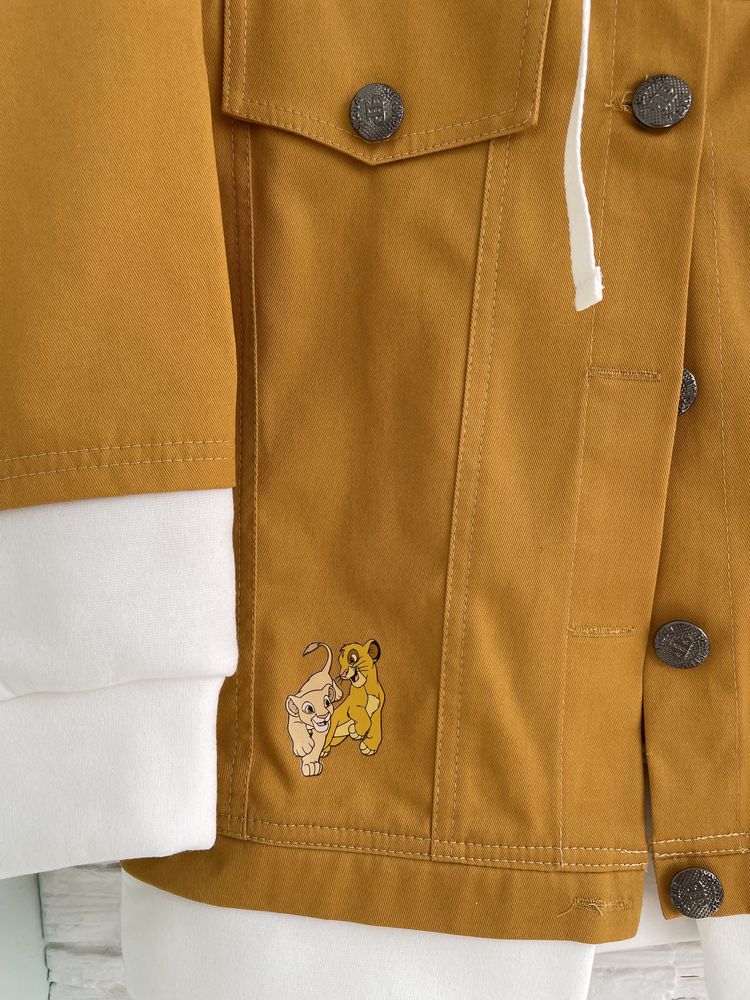Детский котоновый пиджак куртка на девочку рост 128