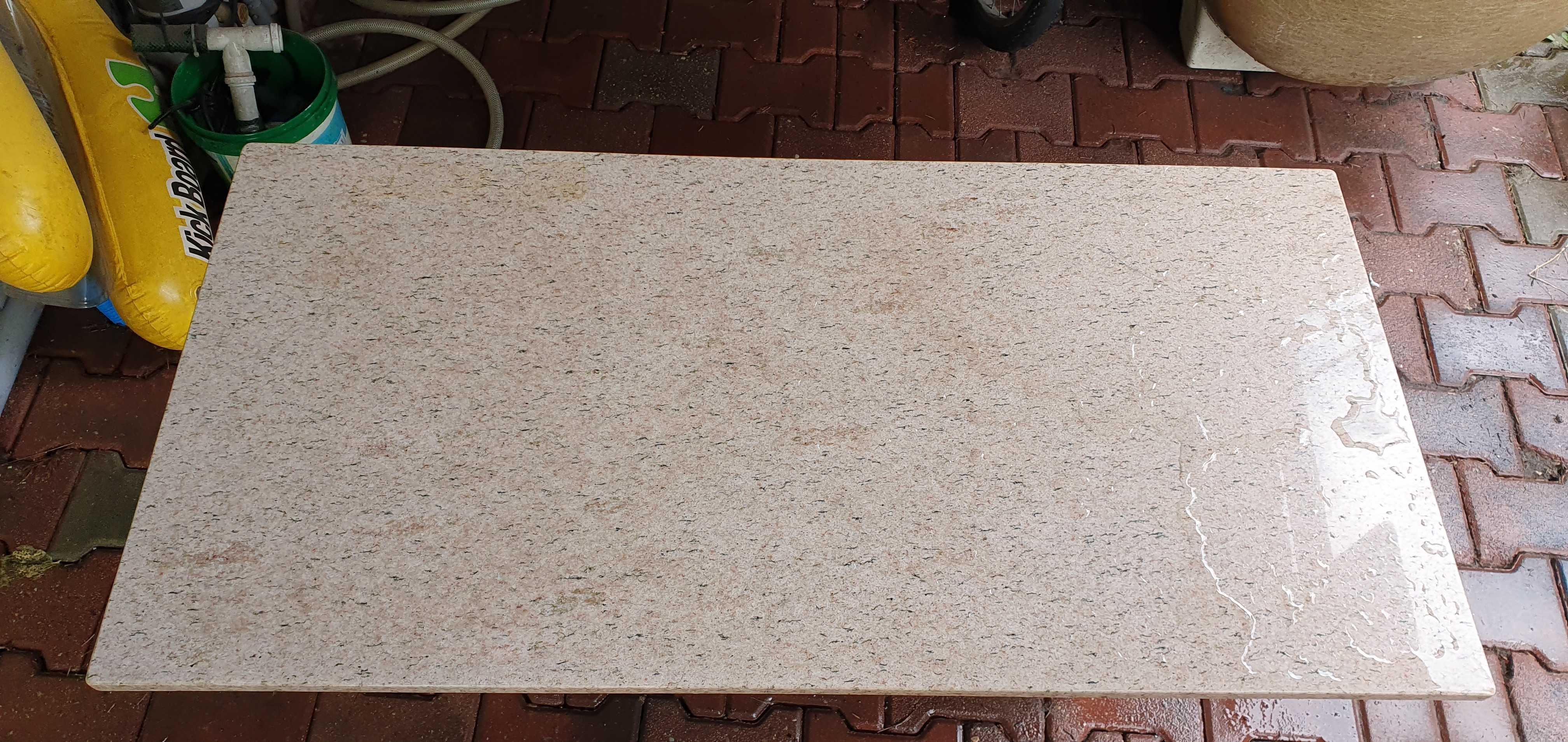 Stół marmurowy 120cm szeroki solidny i ciężki