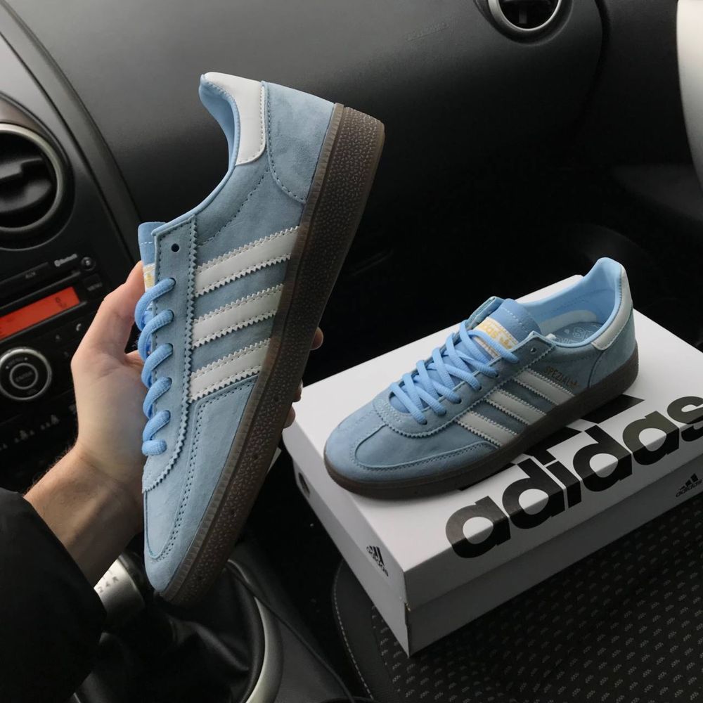 Чоловічі кросівки адідас блакитні Adidas Spezial Handball blue