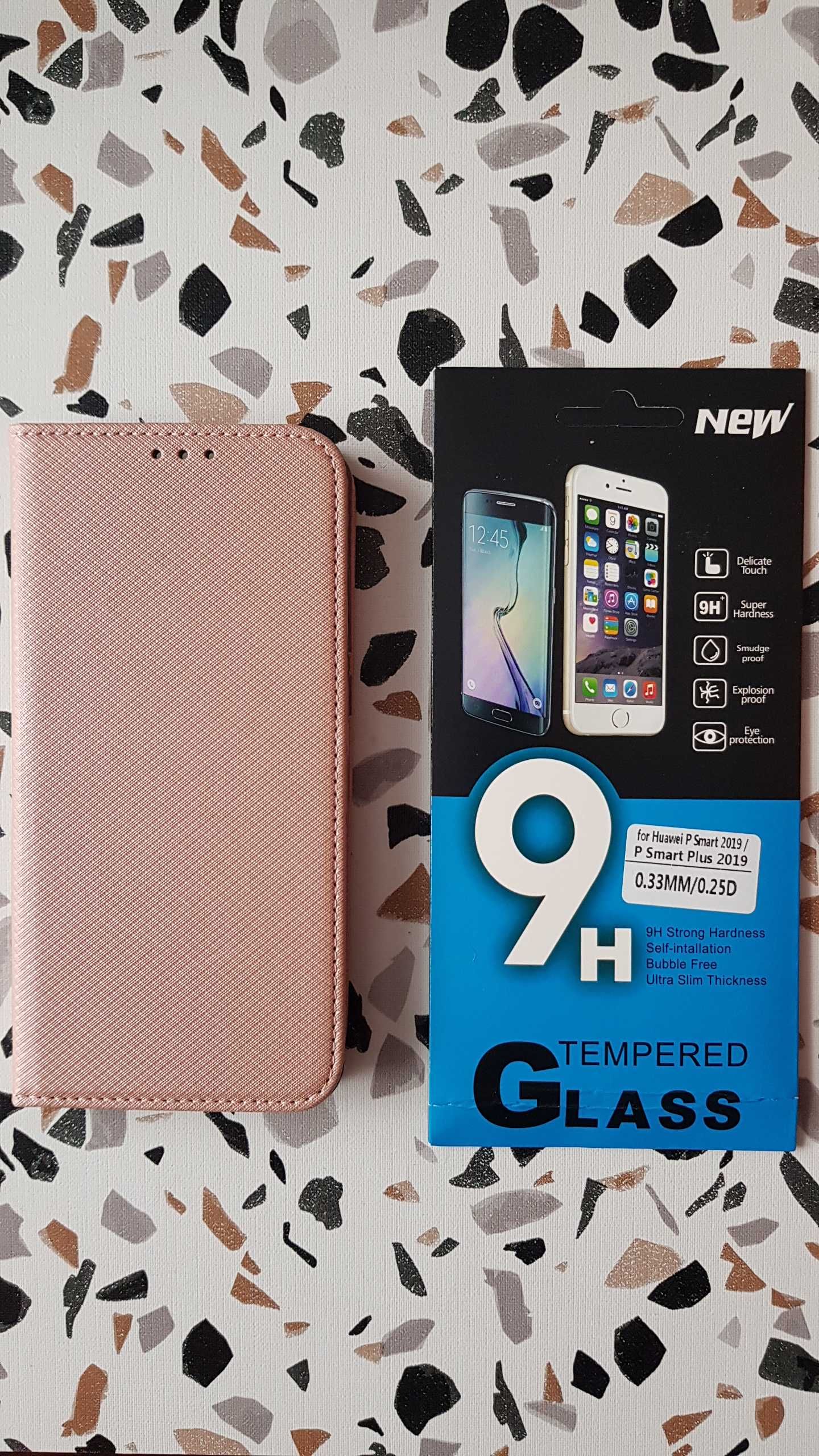 Etui + szkło 9H Huawei P Smart 2019