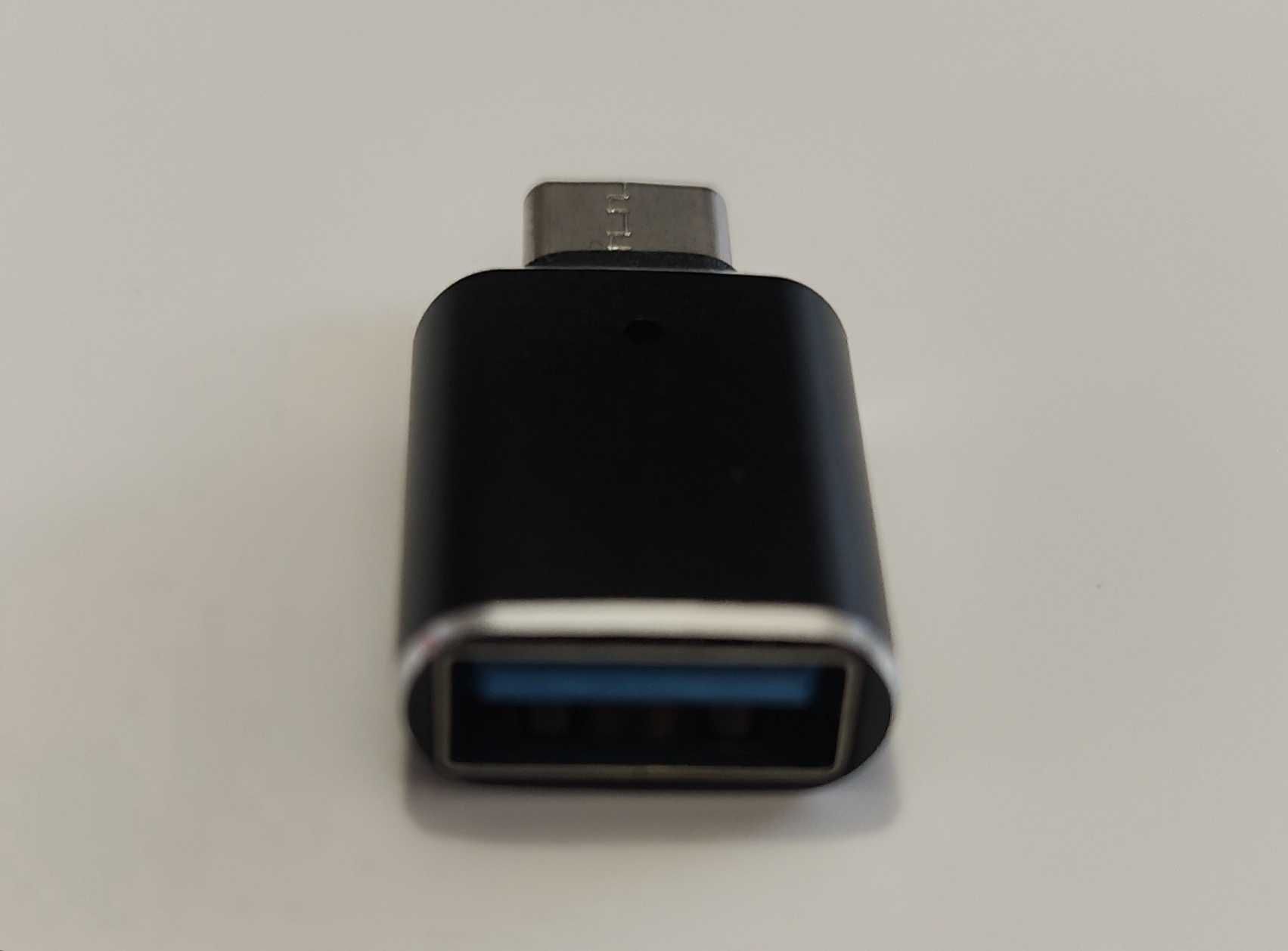 Адаптер перехідник переходник отг OTG C-Type USB 3.0 Led blue
