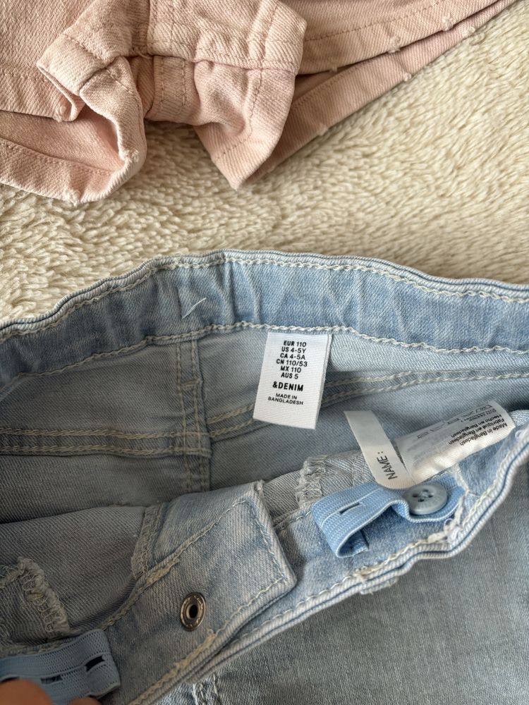 110 Zara H&M spodenki jeasnowe letnie dla dziewczynki
