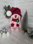 Świąteczny króliczek. Amigurumi