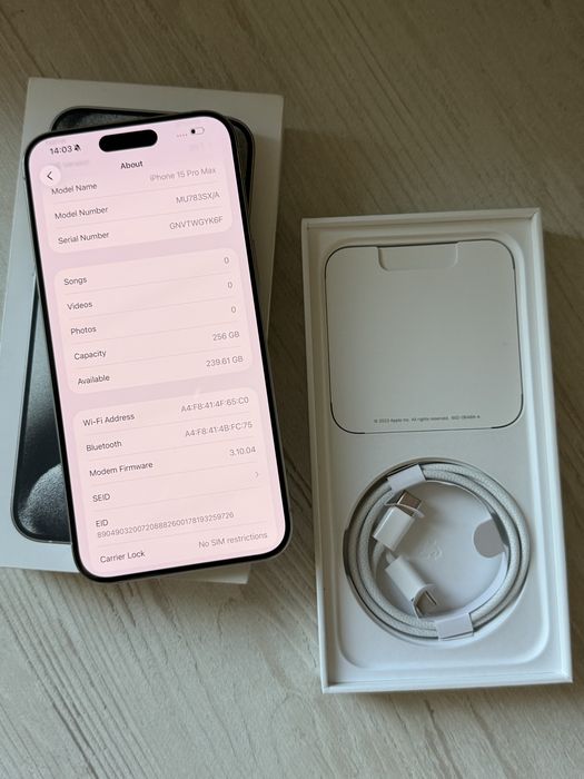 Iphone 15 Pro Max 256 gb фіз сім