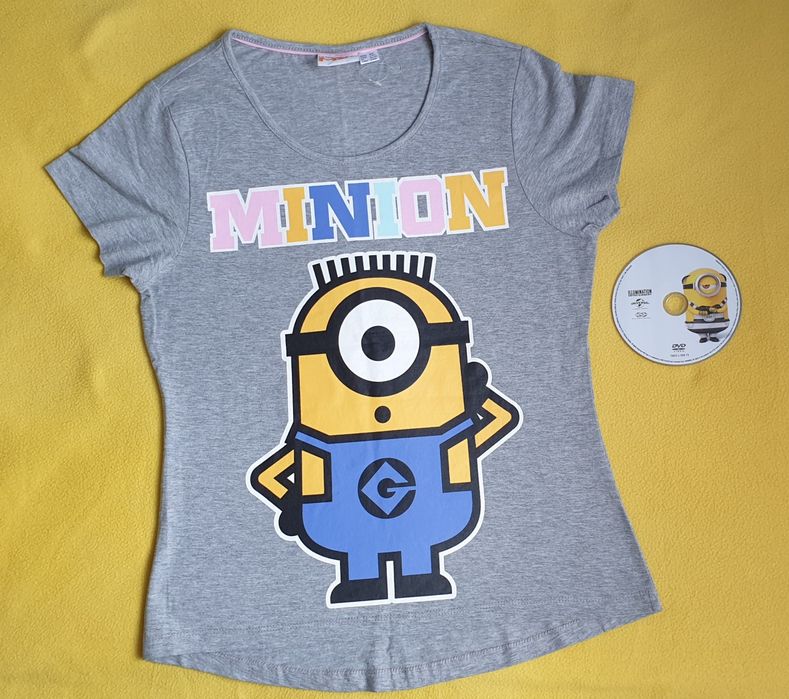 Zestaw Minionki nowa maskotka pluszak koszulka t-shirt  DVD