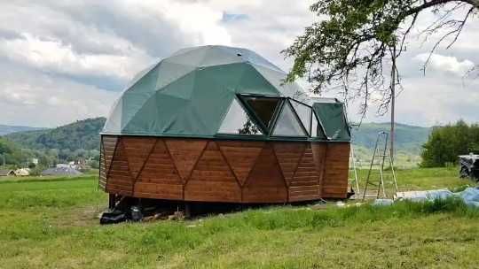 kopuła, glamping, domek letniskowy