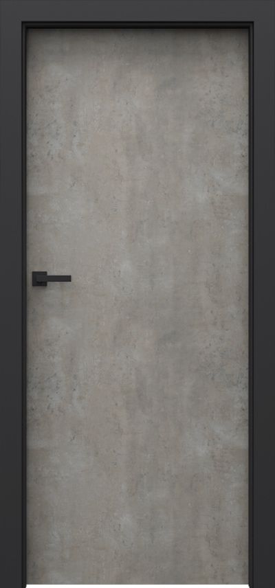 Drzwi bezprzylgowe PORTA beton jasny 80 prawe